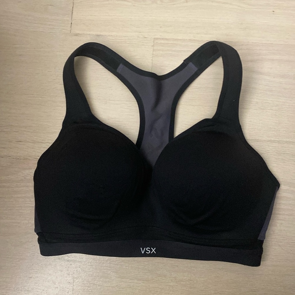 Victoria’s Secret VSX Sports Bra - 34DD - Black & Gray